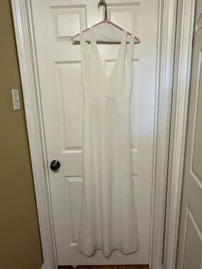 Lulus - White formal long dress - size L